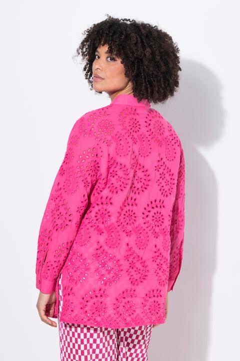 Produktbild Angel of Style Bluse, A-Linie, Lochstickerei, Langarm (44)