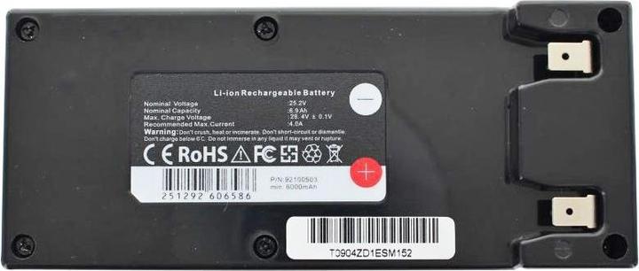 Actual product image XCell Li-ion Akku passend für den Zucchetti Centro Sistemi Li-Ion Battery 25,2V 6,6Ah 149 x 63 x 93 mm (25.2 V)
