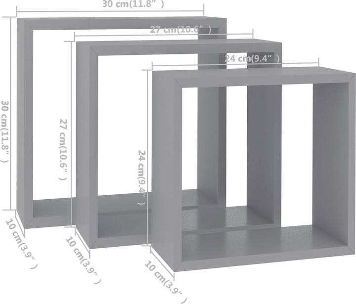 Actual product image vidaXL Abey (30 x 10 x 30 cm)