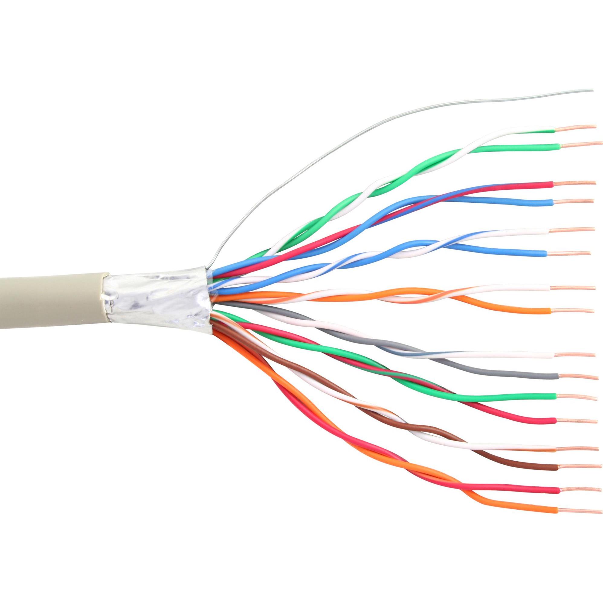 InLine Telefonkabel 16 Adern, 8x2x06mm, geschirmt, 25m (69978C), Telefon Zubehör