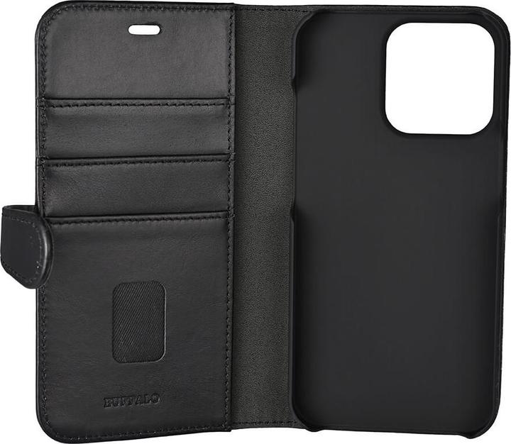 Carl BUFFALO Portefeuille Sort Laeder Til 3 kort (Apple iPhone 13 Pro)