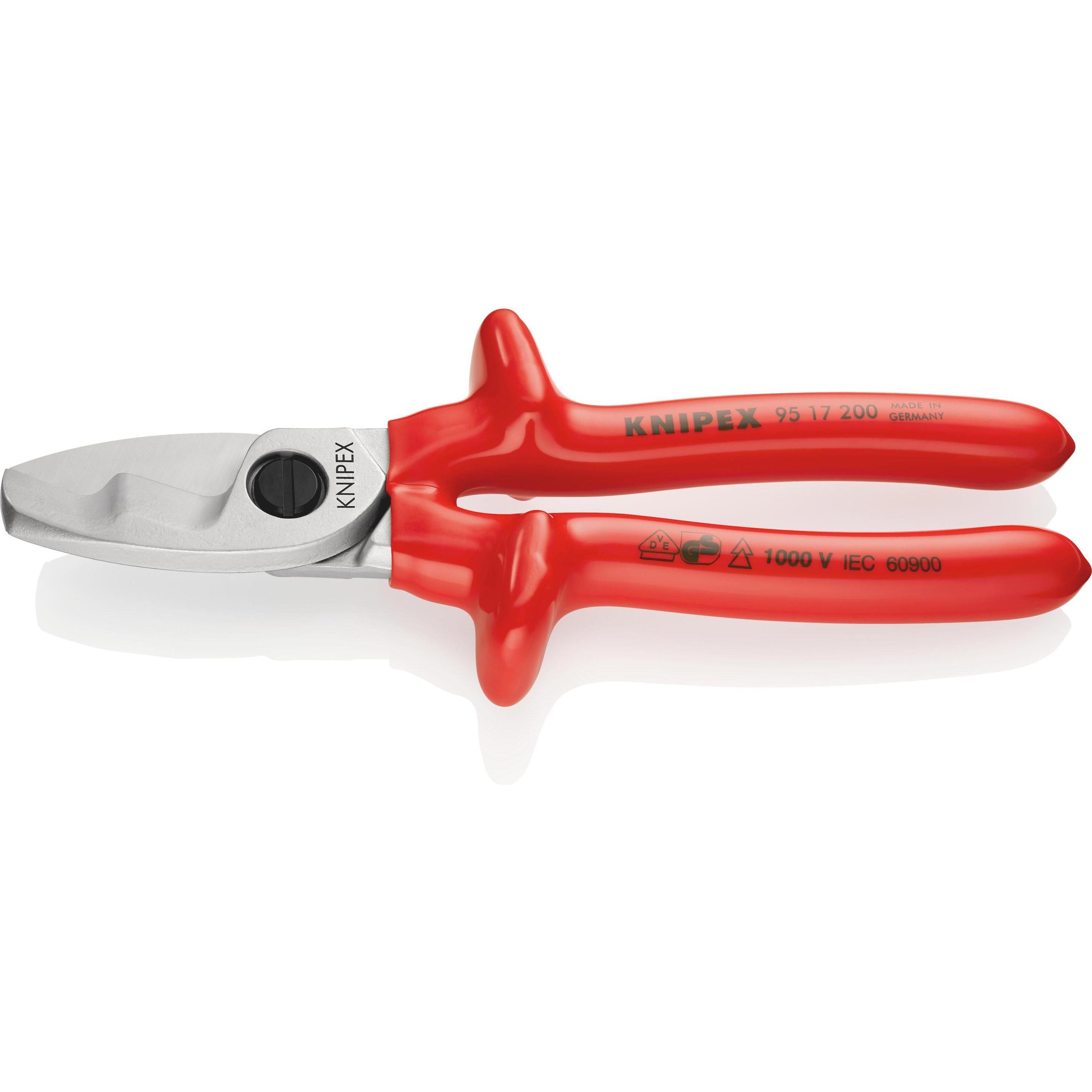 Knipex, Bolzenschneider + Seitenschneider, Kabelschere (200 mm)