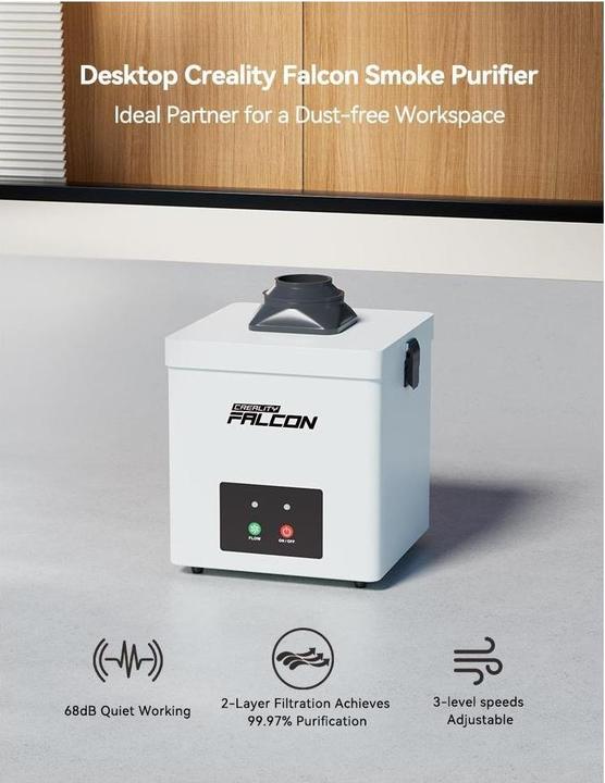 Productafbeelding Creality Desktop Falcon Smoke Purifier Yw45 (Schoonmaken)