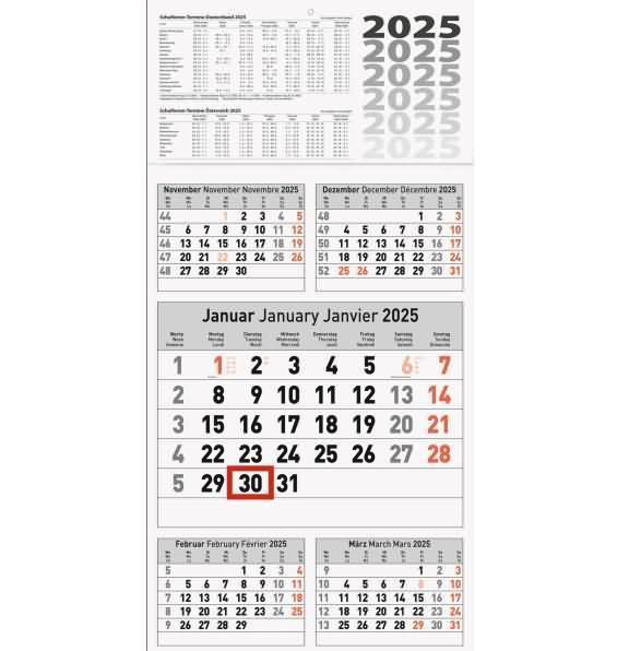 Immagine prodotto Fünfmonatskalender (30 x 45 cm, Copertina rigida, Inglese, Tedesco, Francese)