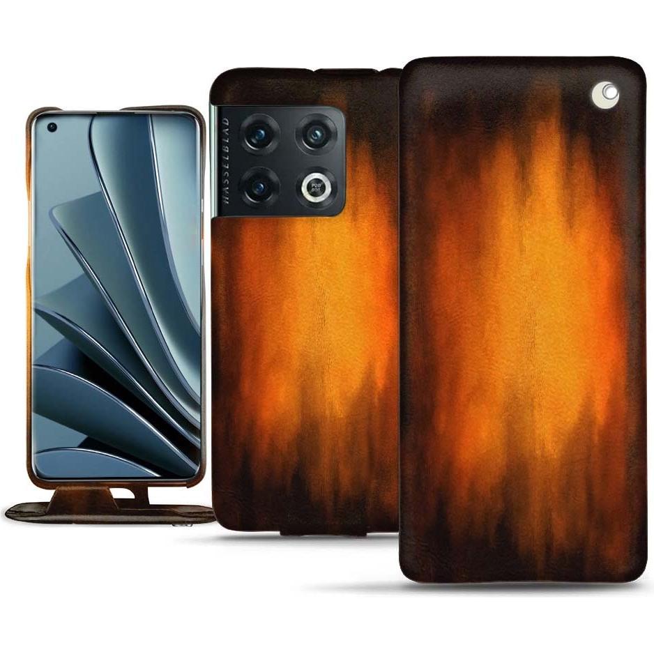 Noreve Lederschutzhülle vertikal (OnePlus 10 Pro), Smartphone Hülle, Violett