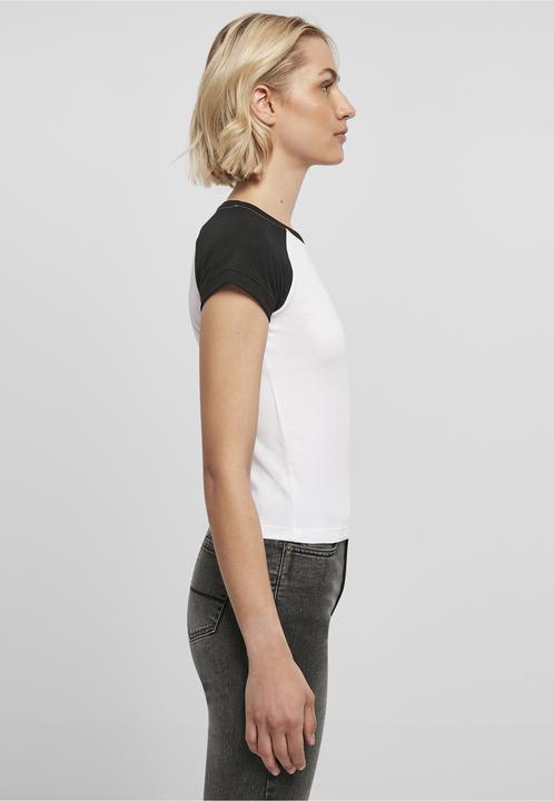 Produktbild Urban Classics Ladies Organic Stretch Short Retro Baseball Tee (5XL)