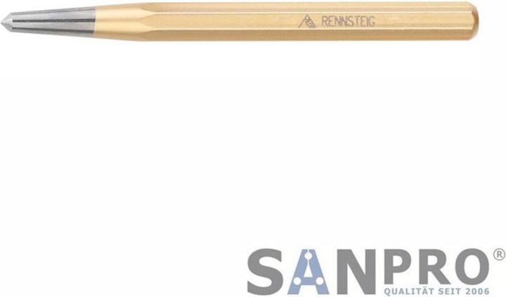 Productafbeelding Rennsteig Centerponsen ø 4 mm (sleutelwijdte 10 mm, afmetingen 120 mm, profiel 8-kant, oppervlak gepolijst) (120 mm)
