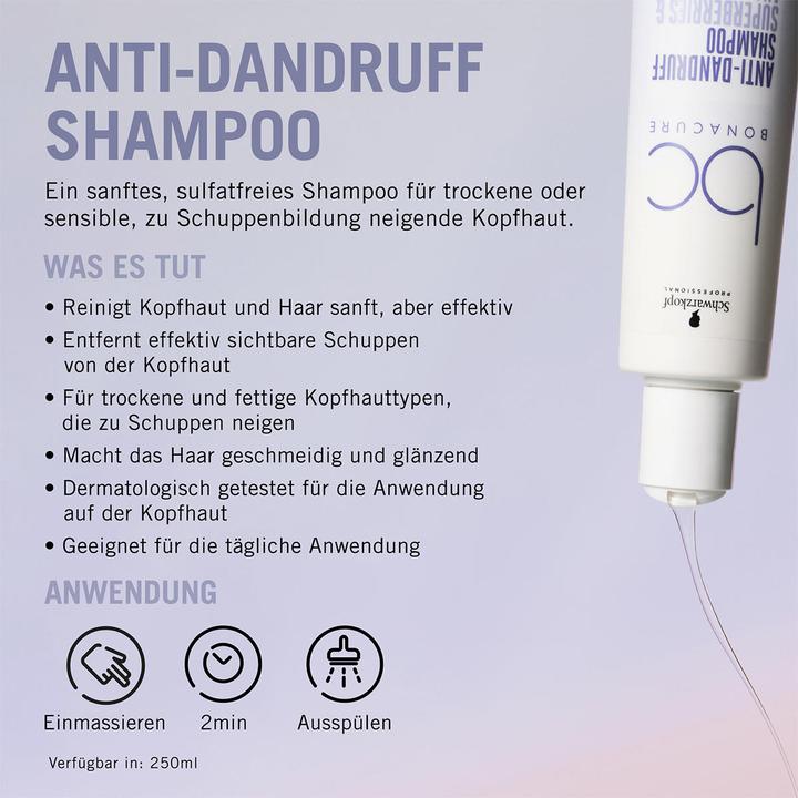 Produktbild Schwarzkopf BC Scalp Care - Anti-Dandruff Shampoo (250 ml, Flüssiges Shampoo)