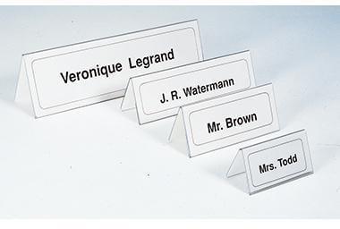 Actual product image Durable Table name plate made of rigid film