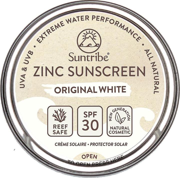 Actual product image Suntribe Zink Sunscreen Original White (Sun cream face, SPF 30, 45 g)