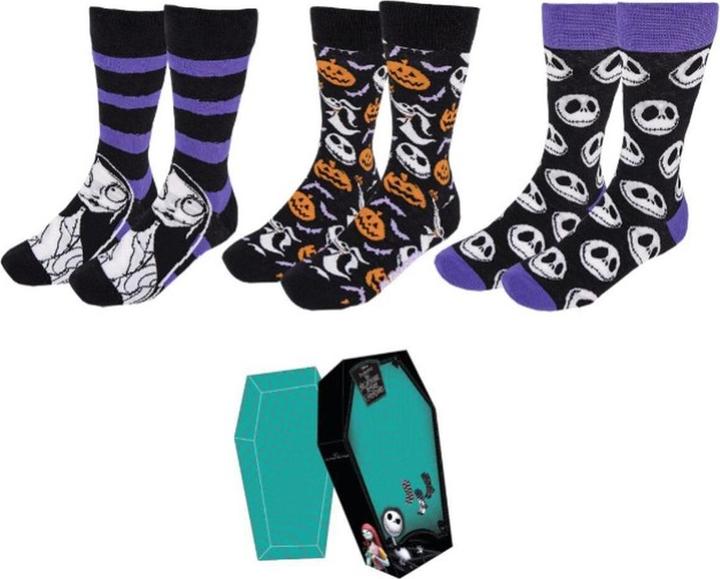 Cerda L'Étrange Noël de monsieur Jack pack de 3 chaussettes Icons (3er Pack, 35 - 41)