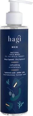 Actual product image Hagi Men Refreshing Face Wash Gel 200ml (Cleansing gel, 200 ml)