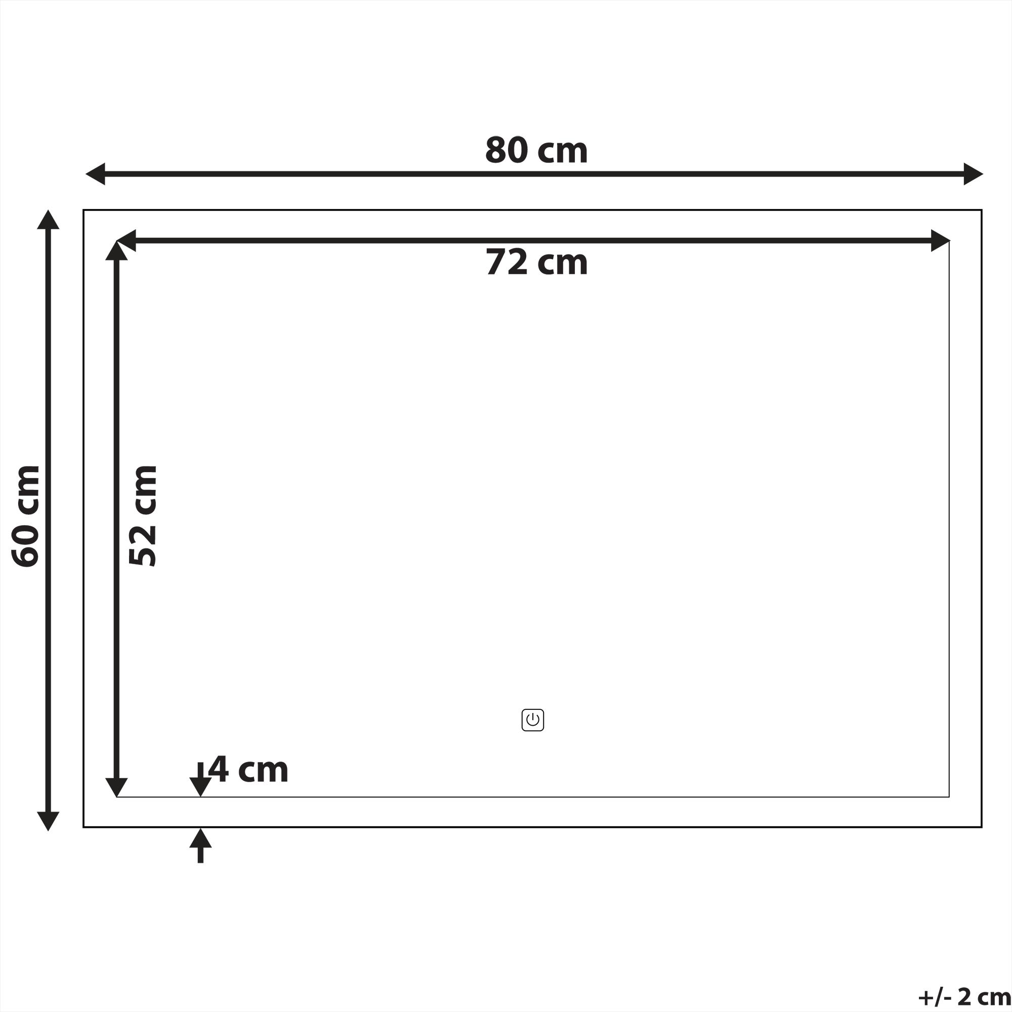 Thumbnail - Beliani, Spiegel, Adour (60 x 80 x 4 cm)
