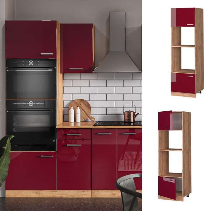 Actual product image Vicco Mikrowellenschrank R-Line (60 x 57.5 x 207 cm)
