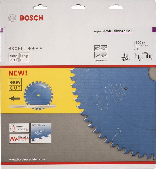 Produktbild Bosch Professional Zubehör Kreissägeblatt Expert for Multi Material, 300 x 30 x 2,4 mm, 96