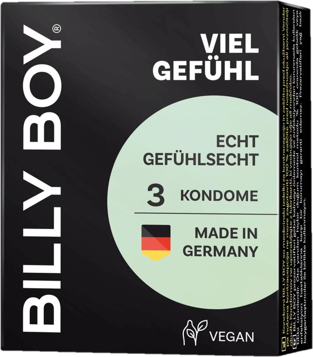 Billyboy Billy Boy "A lot of feeling" 3 real feeling condoms with perfect fit and fragrance (3 pcs.)