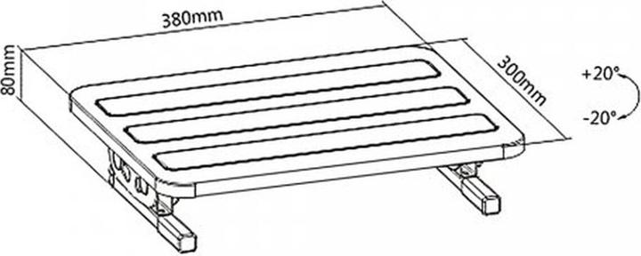 Produktbild Maclean MC-831 Fussstütze
