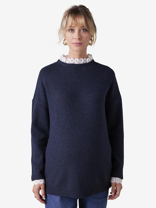 Actual product image Envie de Fraise Langer Umstandspullover mit abnehmbarer Spitze (36, 38)