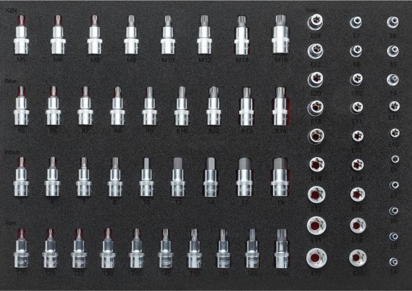 Actual product image Vigor Socket spanner set ∙ V2837 ∙ Square6.3 mm (1/4 inch), square10 mm (3/8 inch), square10 mm (3/8 (19 mm, 12 mm, 14 mm, 16 mm, 10 mm, 18 mm, 17 mm, 11 mm, 15 mm, 13 mm)