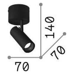 Thumbnail - Ideal lux, Wandleuchte + Deckenleuchte, PLAY LED Deckenleuchte 7W ⌀70mm Weiss warmweiss 258287 (520 lm)