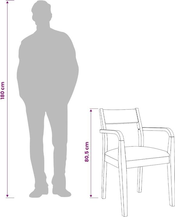 Actual product image vidaXL Esszimmerstuhl