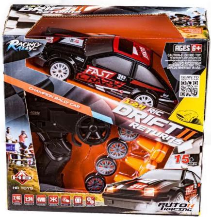 Image du produit S-idee Drift Car 1:24 radiocommandé RC voiture noir rouge
