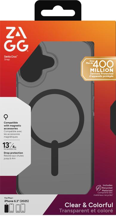 Actual product image Zagg Case für Apple iPhone 17 Santa Cruz Snap midnight black (Apple iPhone 17)