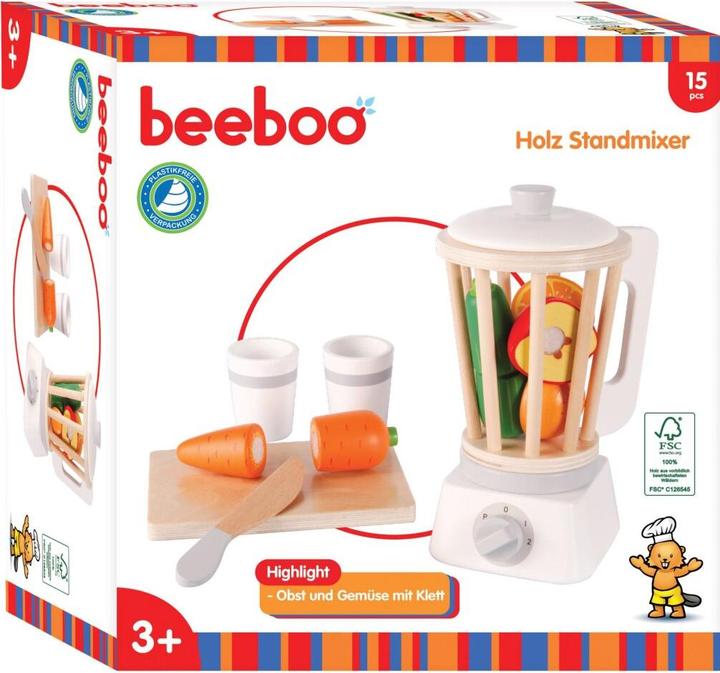 Actual product image Beeboo BEK Wooden stand mixer with accessories, 15 pcs.