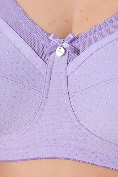 Actual product image Ulla Popken Jacquard Dot Wirefree Kelly Fit Support Bra (Single pack, 95 E)