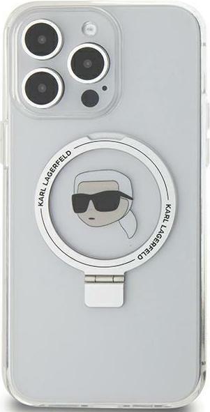 Produktbild Karl Lagerfeld KLHMP15XHMRSKHH iPhone 15 Pro Max 6.7" biały/white hardcase Ring Stand Karl Head MagS (Apple iPhone 15 Pro Max)