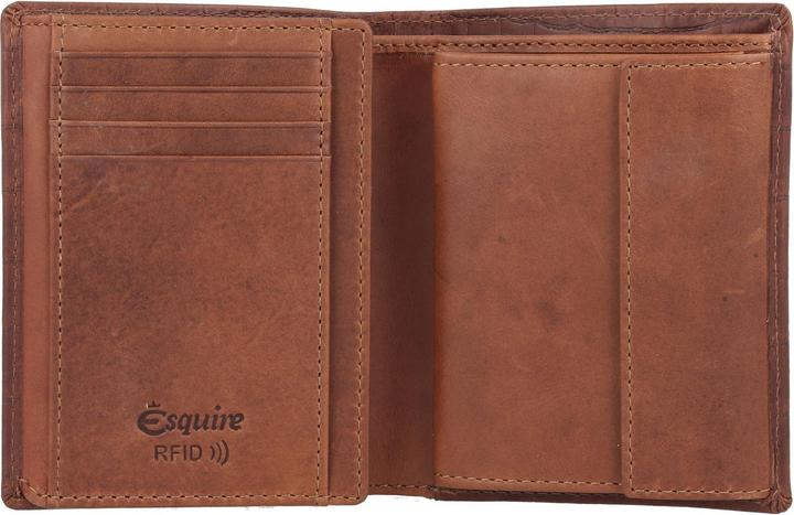 Actual product image Esquire Croco wallet RFID protection leather 9.5 cm