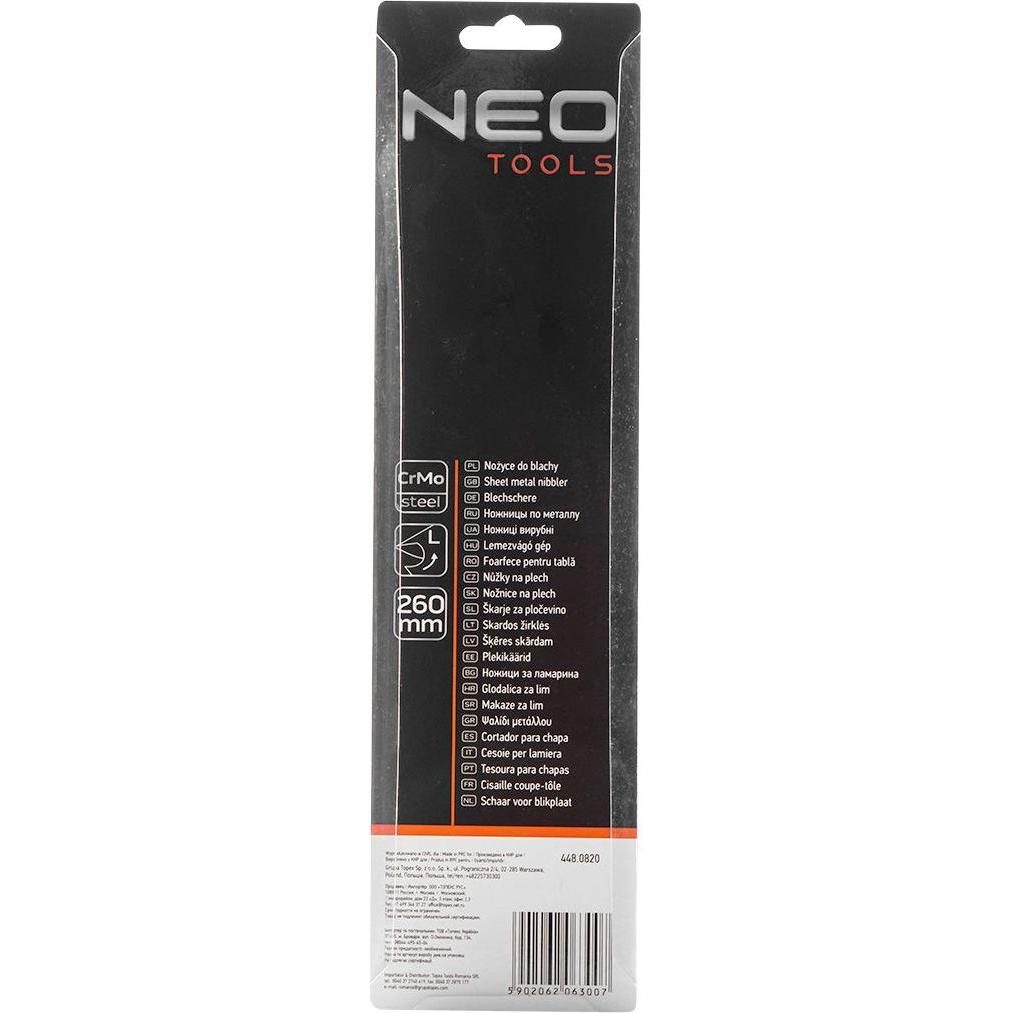 Thumbnail - Neo Tools, Bolzenschneider + Seitenschneider, Plate Scissors (Plate Scissors 260 mm, left) (260 mm)