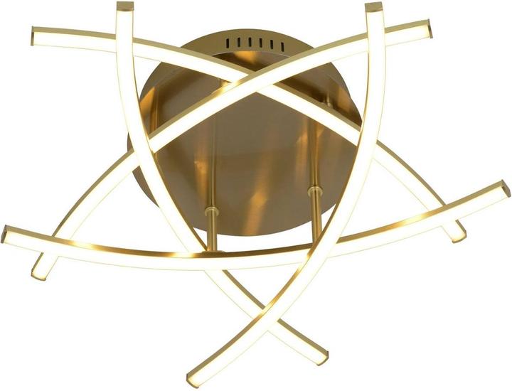 Actual product image Lindby Flakira LED ceiling lamp, 5-light antique brass (1940 lm)