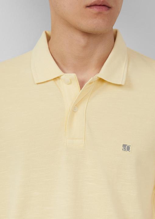 Actual product image S.Oliver Polo-Shirt Poloshirt mit kleinem Labelpatch und Flammgarnstruktur (XXL)