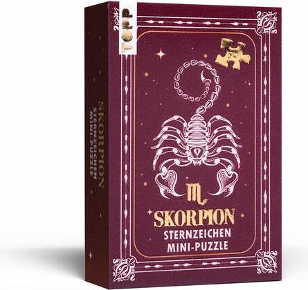 Sternzeichen Mini-Puzzle Skorpion