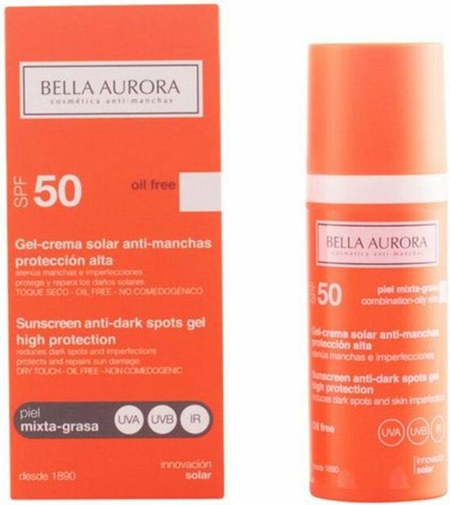Produktbild Bella Aurora SOLAR gel anti-manchas mixta/grasa SPF50 50 ml (Sonnencreme Gesicht, SPF 50, 50 ml)