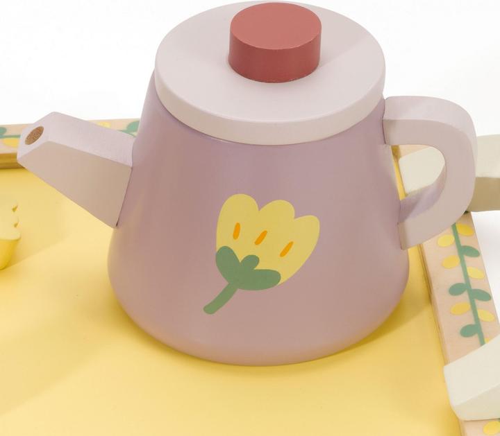 Immagine prodotto Classic World Set da tè Grace in legno con vassoio, 14 pezzi.