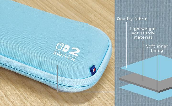 Productafbeelding HORI SWITCH 2/SWITCH Custodia Tough Pouch Slim Azzurro (Switch 2)