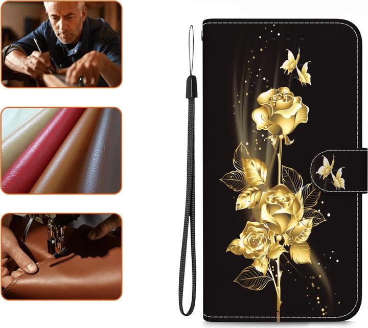 Actual product image Cover-Discount Galaxy S25 - Tasche Hülle mit Blüten Motiv (Samsung Galaxy S25)