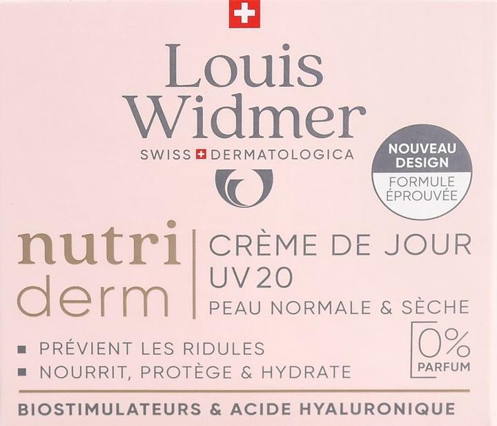 Actual product image Widmer Louis Nutriderm Tagescreme UV20 ohne Parfum 50 ml (50 ml, Day cream, SPF 20)