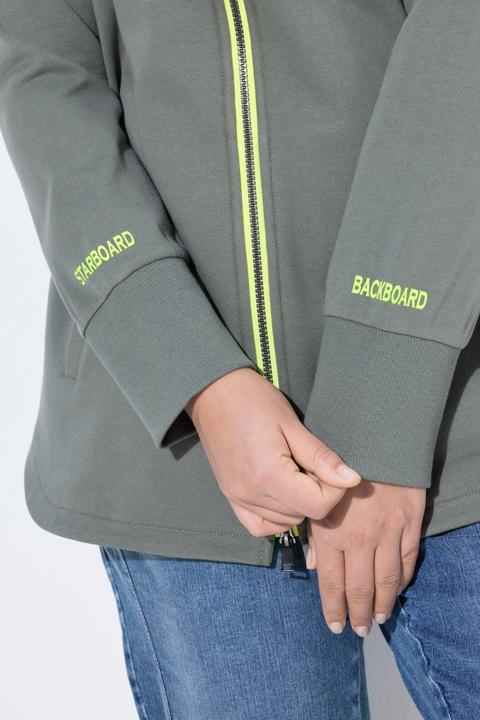 Produktbild Laurasøn Sweatjacke, Stehkragen, Zipper, Langarm (48)