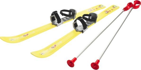 Gizmo Riders Ski til Børn 90 cm med skistave, Gul