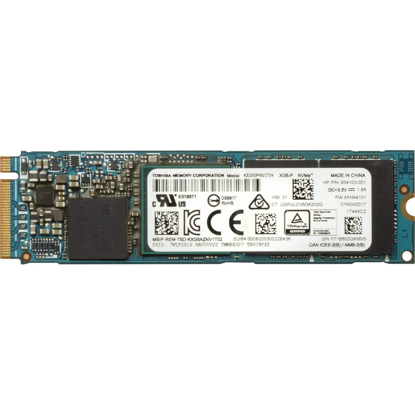 HP Zturbodrv Quadpro 2X1TB PCIE (4YZ40AA-RFB) (2000 GB, 2.5"), SSD