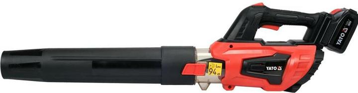 Actual product image Yato DMUCHAWA 18V, 4AH + ŁADOWARKA (Rechargeable battery operated, Leaf blower)