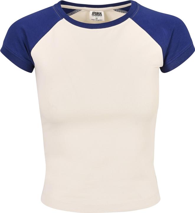 Urban Classics Ladies Organic Stretch Short Retro Baseball Tee (XS)