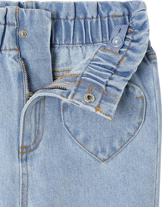 Produktbild Vertbaudet Mädchen Paperbag-Jeans mit Herz-Taschen (104)