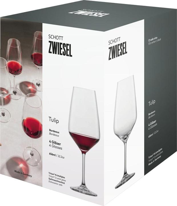 Produktbild Schott Zwiesel Bordeauxglas Tulip 130 4 Stück (65.60 cl, 4 Gläser, Rotweingläser)
