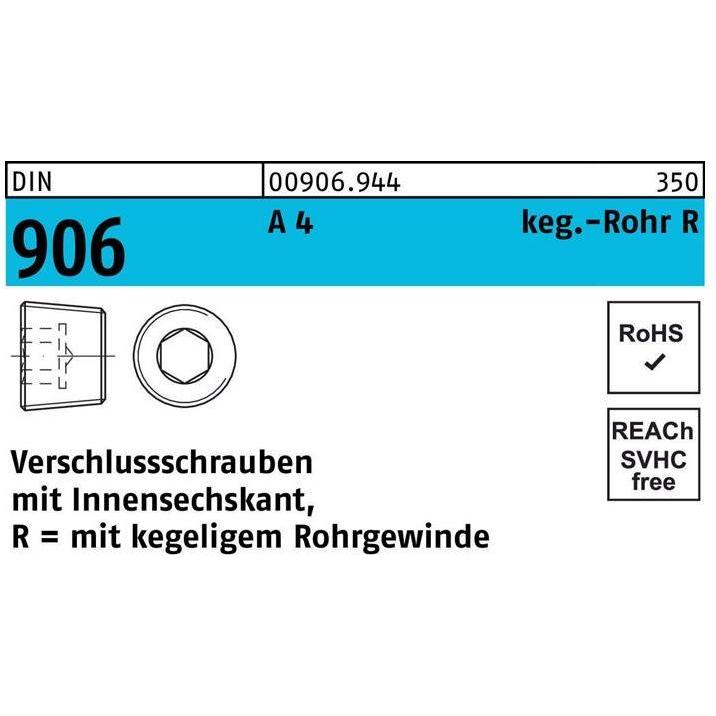 Bouchon visibile DIN 906 con bordo interno 6, Accessori di elettronica + Alloggiamento