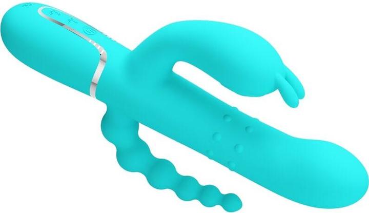 Produktbild Pretty Love - Cammy 4 In 1 Multifunktions-Dreifacher Rabbit-Vibrator Blau