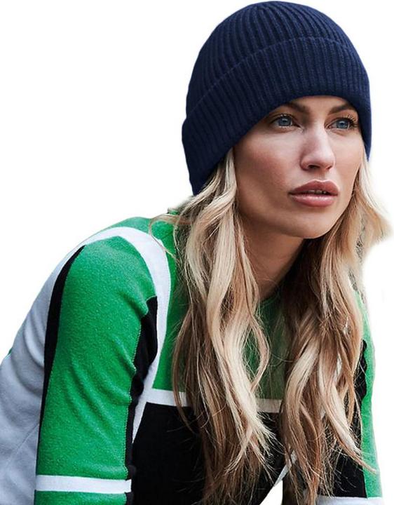 Produktbild Beechfield Engineer Strick Ripp Beanie (One Size)